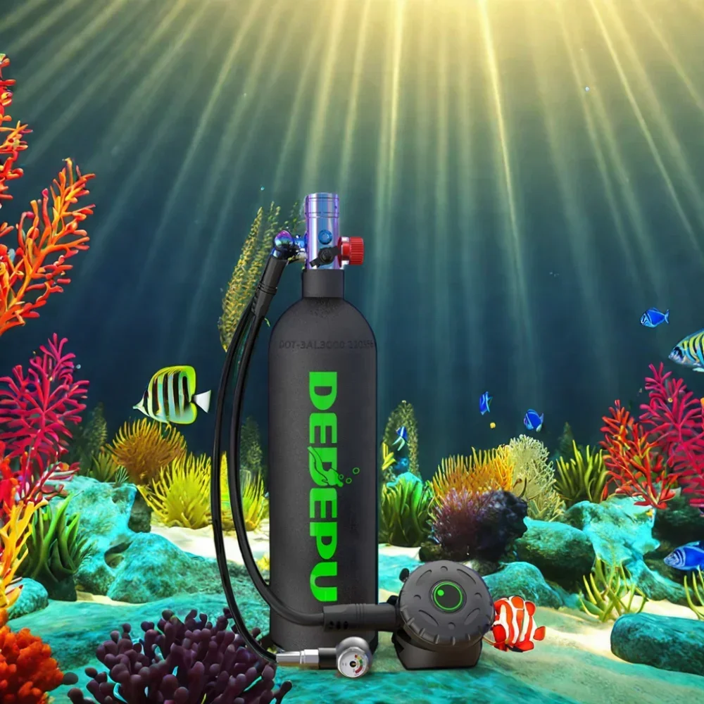 2.3L Diving Air Tank Scuba Lung Tank with Mask Gas Cylinders for Underwater Diving