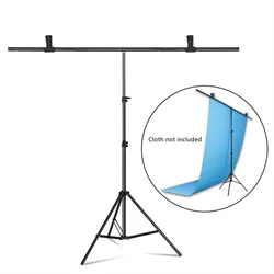 Photography T-shape Background Backdrop Stand Frame Support System For Photo Studio Video Chroma Key Green Screen With Stand