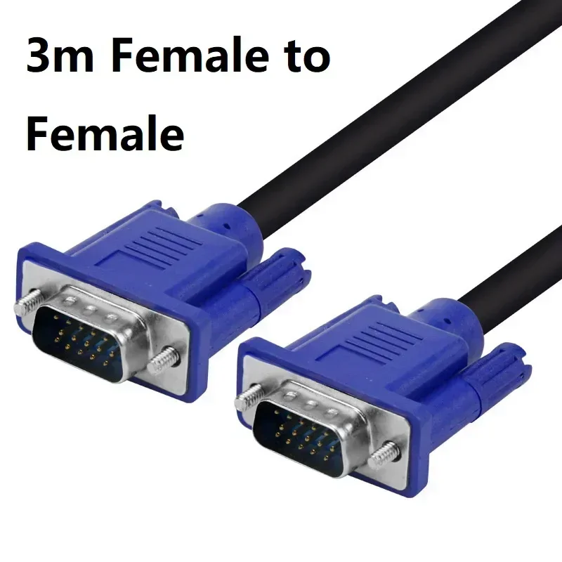 

YP Suitable for PC TV Adapter 1.5M VGA To VGA Cable Computer Monitor Projector 15 Pin Male To Male Expansion Converter Connector