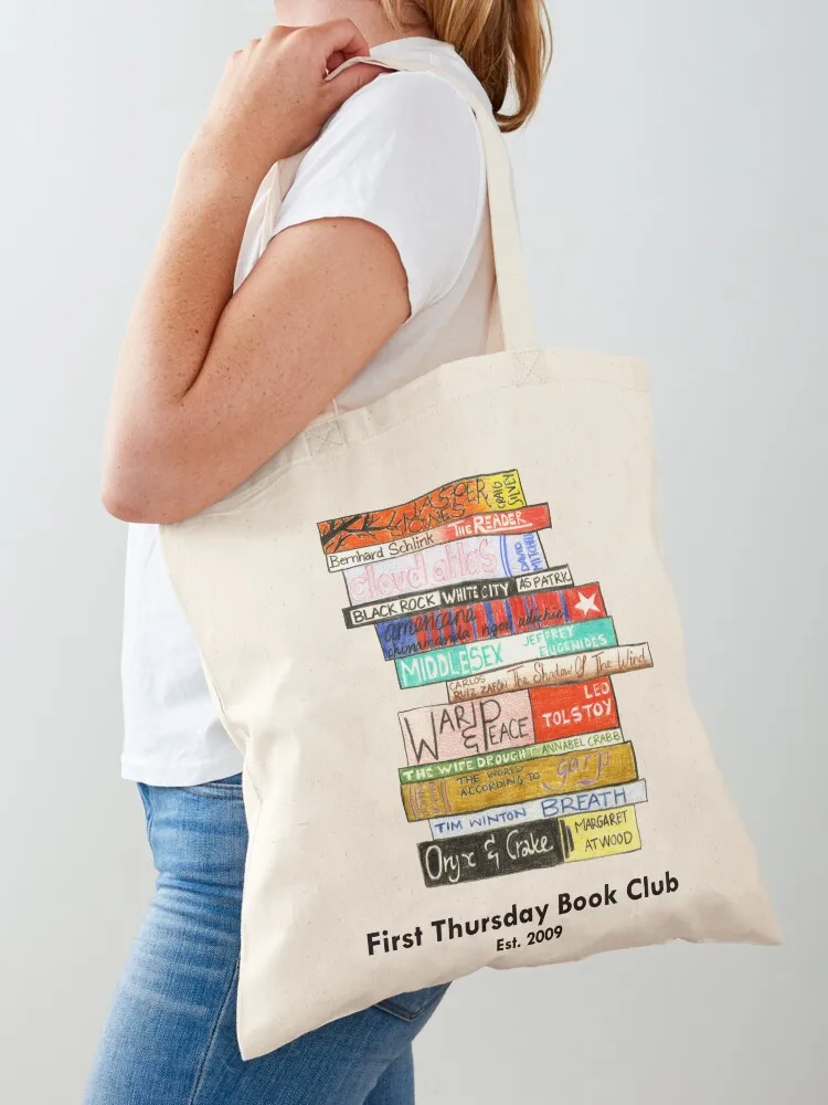 

First Thursday Bookclub Tote Bag Candy bags bag for beach Cloth bags Customizable tote bag