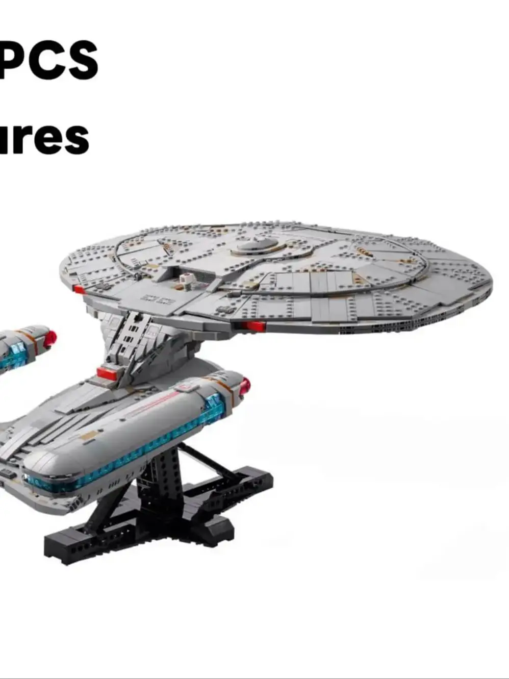 2026 Nieuws 10356 Star Trek Enterprise NCC-1701-D Schip Bouwstenen Bricks Model Speelgoed Voor Verjaardag Kinderen Gift - afbeelding 2