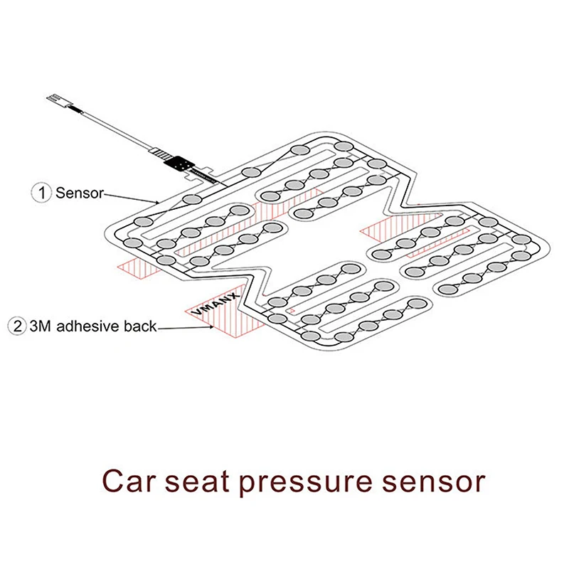 Wholesale 1PC Occupied Seated Alarm Accessory Universal Car Seat Pressure Sensor Safety Belt Warning Reminder Pad