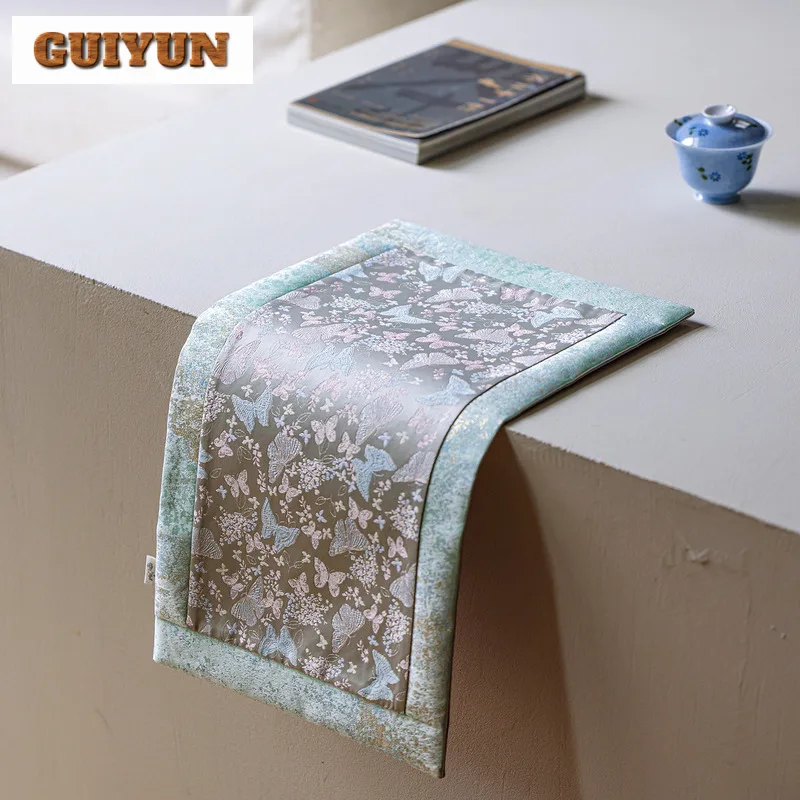 المطرزة فراشة طاولة شاي الحصير بوتيك شرب كوستر المنزلية عشاء مفرش طاولة حصيرة درينكوير اكسسوارات الحلي #5