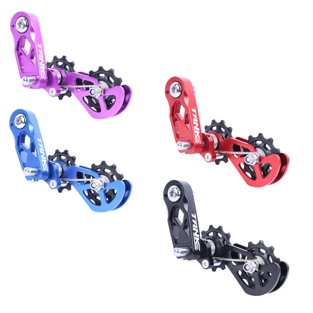 Bike Chain Tensioner Use For 8 Speed Up To 12 Speed Chain Bicycle Chain Guide Pulley Bike Parts For Oval Tooth Plate Accessory