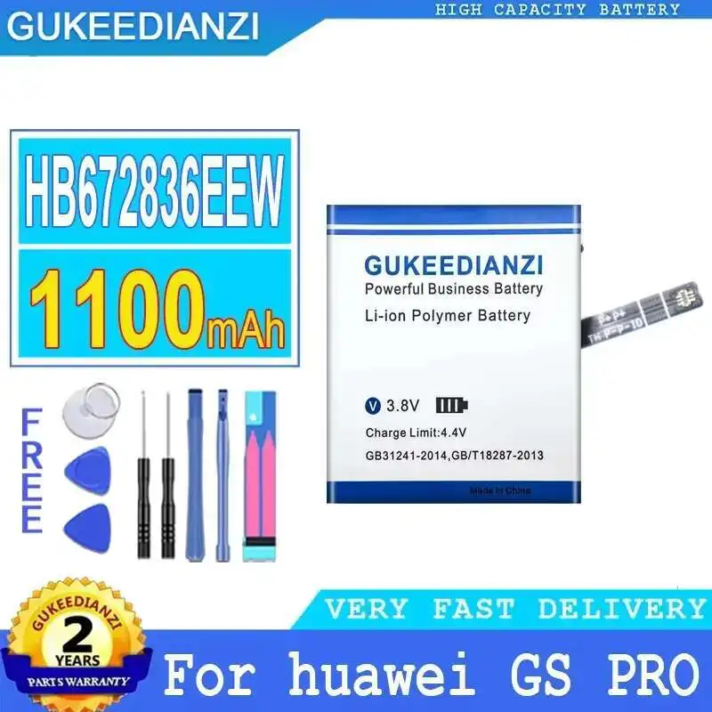 

1100Mah High Performance For Huawei GS Pro Watch Reliable Power Supply HB672836EEW Battery