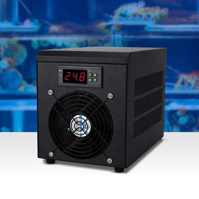 60L Aquarium Water Chiller Fish Tank Cooler Heater System 10-40℃ Temperature Setting Constant Quiet For Home Shrimp Breeding