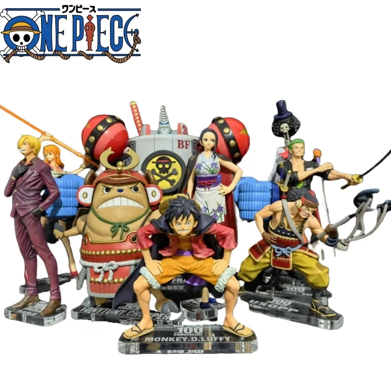 

ONE PIECE Vol.100 Юбилейная фигурка, стенд, мультяшная обезьяна Д. Луффи, основа для фигурки, товары в стиле аниме, праздничный подарок