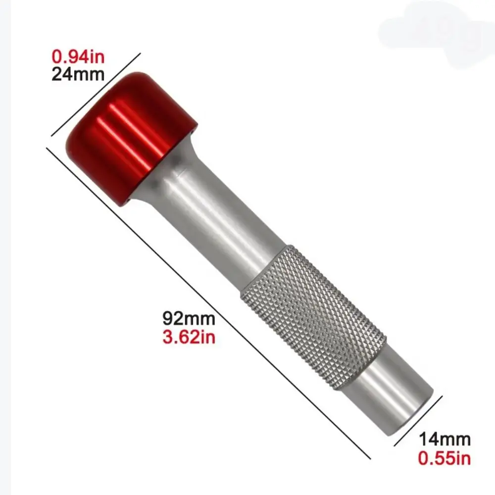 Red Hat Reinforced Screwdriver Handle 180 Degree Rotation Aluminum Turned Screwdriver Non-slip Repair Tool Manual Drilling