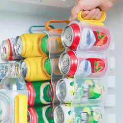 Refrigerated Can Rack Fridge Beer Storage Box Drink Organizer Shelf Hand-held  Home Kitchen Beverage Drink Can Storage Box