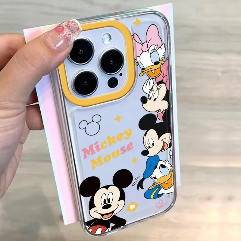 Mickey minnie clear space telefon hülle für huawei p 30 50 pro lite nova 5 6 7 9 7se pro 5g transparente abdeckung