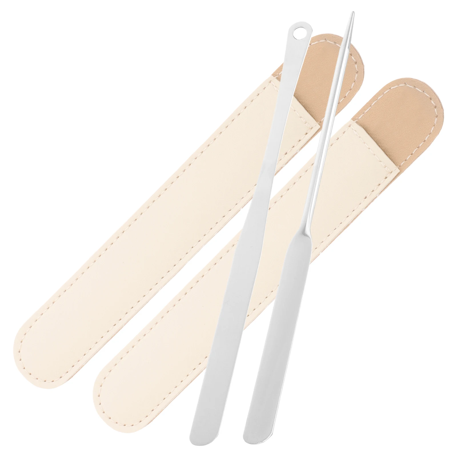 

Translucent Palette Stick Foundation Mixing Tool Spatula Stainless Steel Makeup Blend Nail Colors Cream Pigments