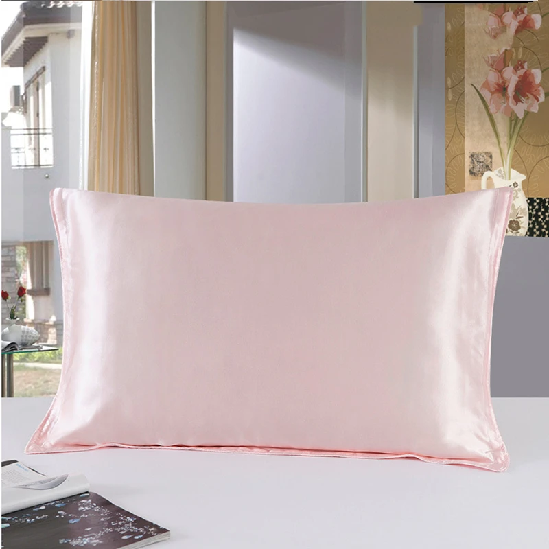 30MM Oxford Pillowcase 1pc 100% Mulberry Silk Pillow Case Both Sides Solid Colors Pillow Cover