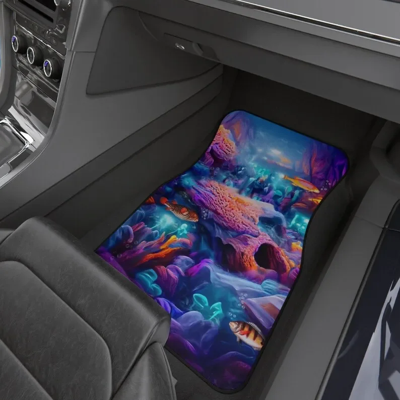 Car Mats (Set of 4), Custom Car Accessories, Graduation Gift, Aquarium Floor Mats, Custom Floor Mats,  Accessories,  Flo