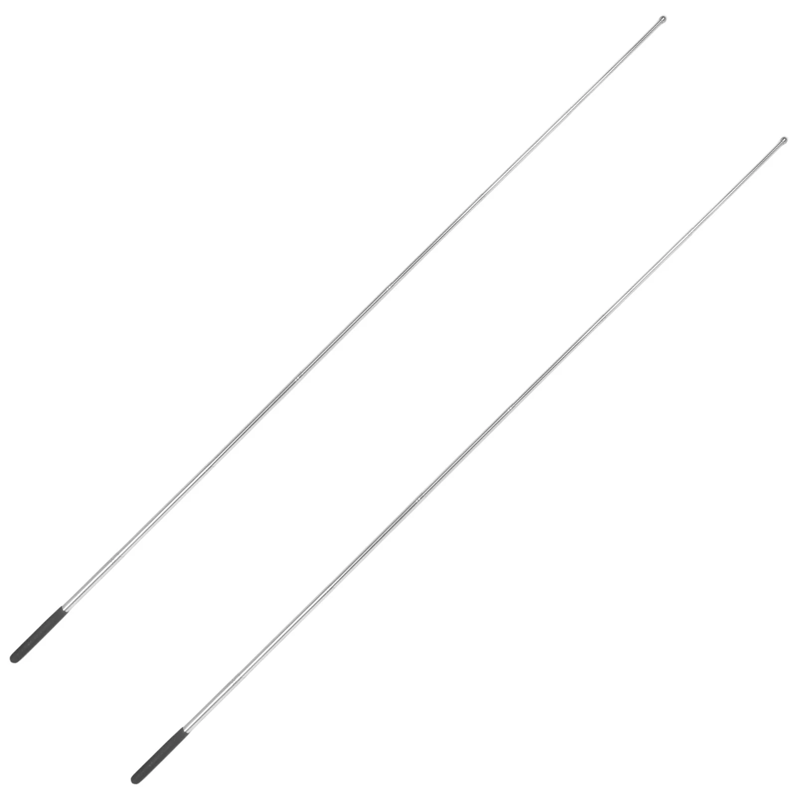 

2Pcs Telescopic Stainless Steel Teaching Pointer Extendable Handheld Classroom Guide Flag Pole Portable for Outdoor Tours