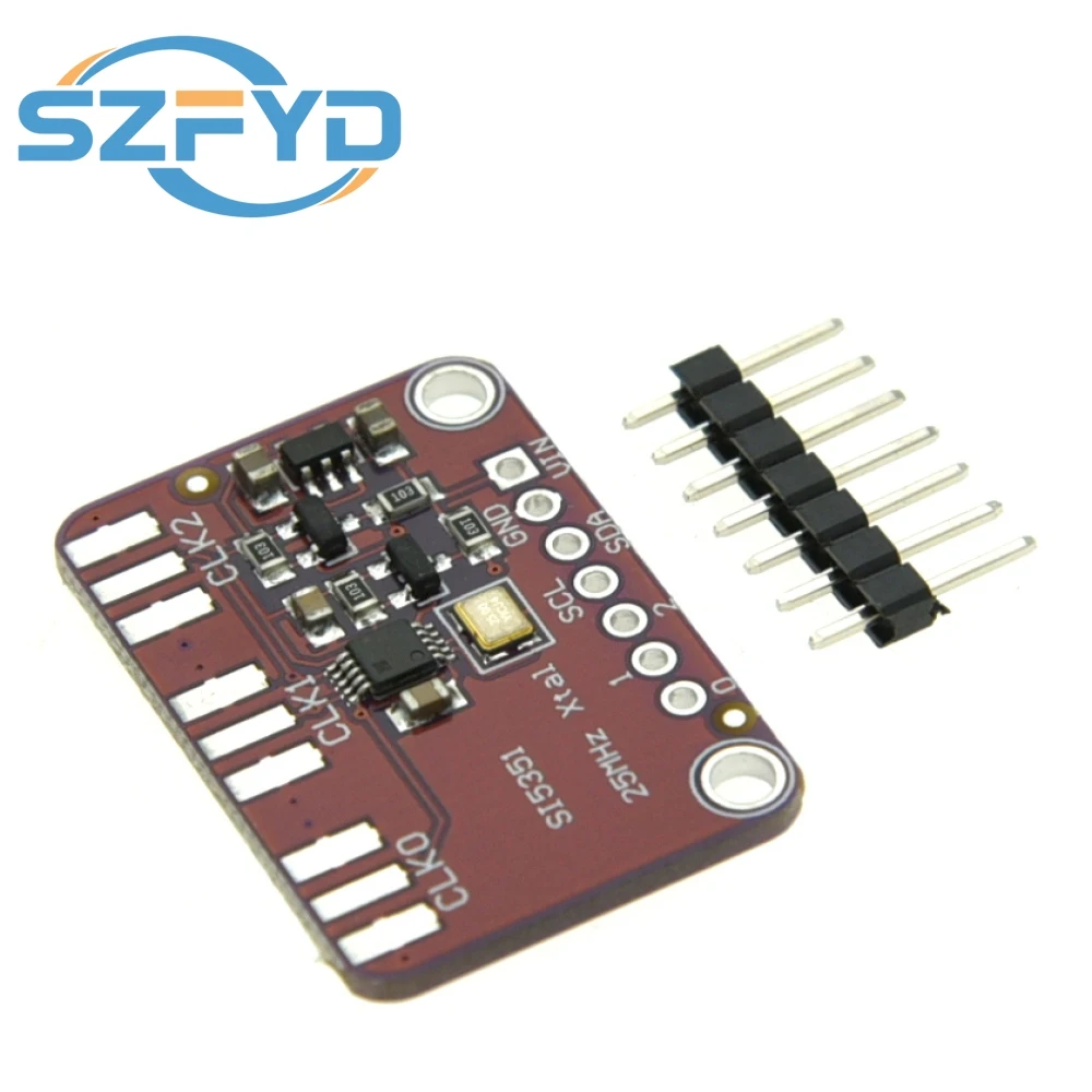 DC 3V-5V Si5351A Si5351 I2C Clock Generator Breakout Board Module Signal Generator Clock 8KHz-160MHz