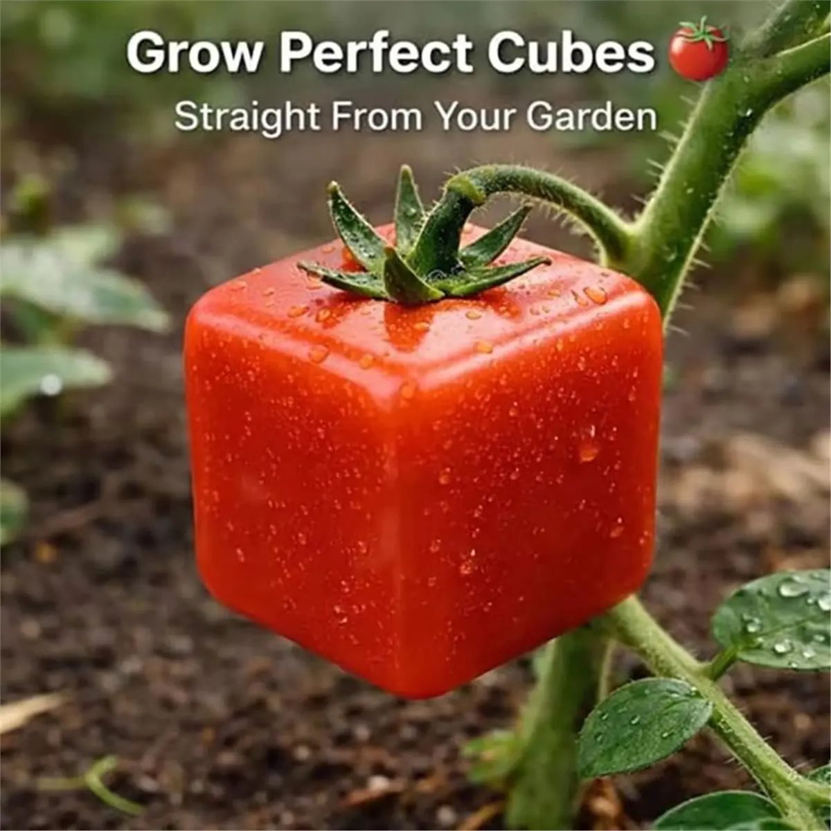 2026 New Mini Cube Triangle Fruit Shaping Mold Reusable Transparent Plastic Strawberry Tomato Growing Styling Tool Cube