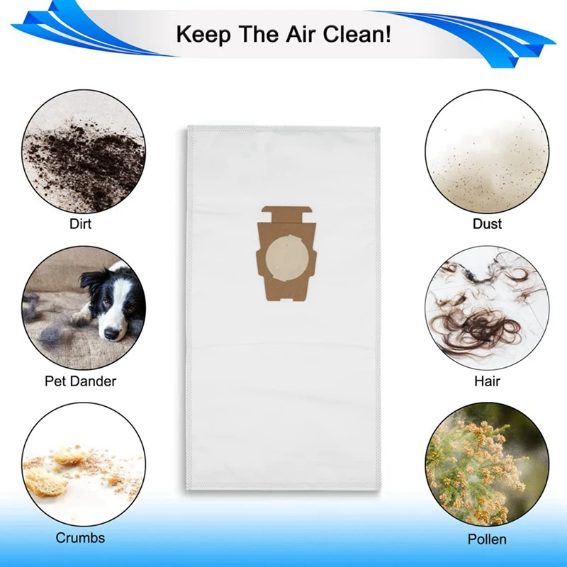 X17A 2025 ใหม่-20PCSฝุ่นสําหรับKirby Sentriaเครื่องดูดฝุ่นG7E/G10/G10E/G5/G6/KY10/MK2/MK3 205811 , 205814   ถุงขยะสูญญากาศ