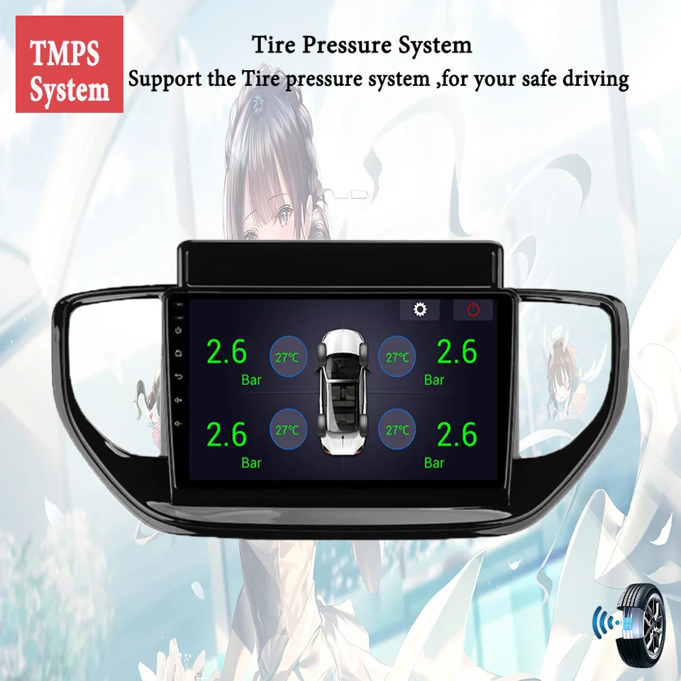 لشركة هيونداي سولاريس 2020 2021 أندرويد 14 128 جيجابايت راديو السيارة FM AM فيديو الصوت A/V رئيس وحدة السيارات نظام تحديد المواقع نافي الشريط 4G سيم واي فاي RDS DSP #3