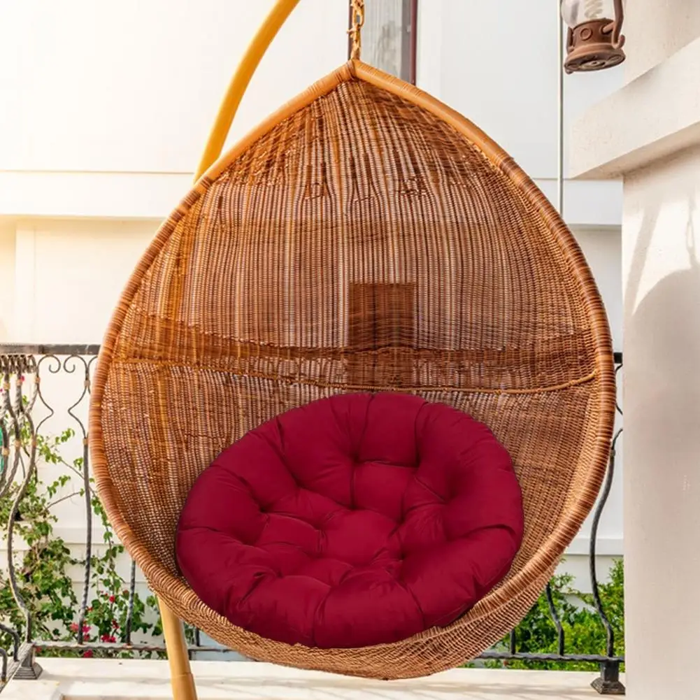 Easy Care Chair Pads High-quality Seat Cushions Outdoor Papasan Chair Cushion with Ties for Patio Balcony Use Solid for Indoor