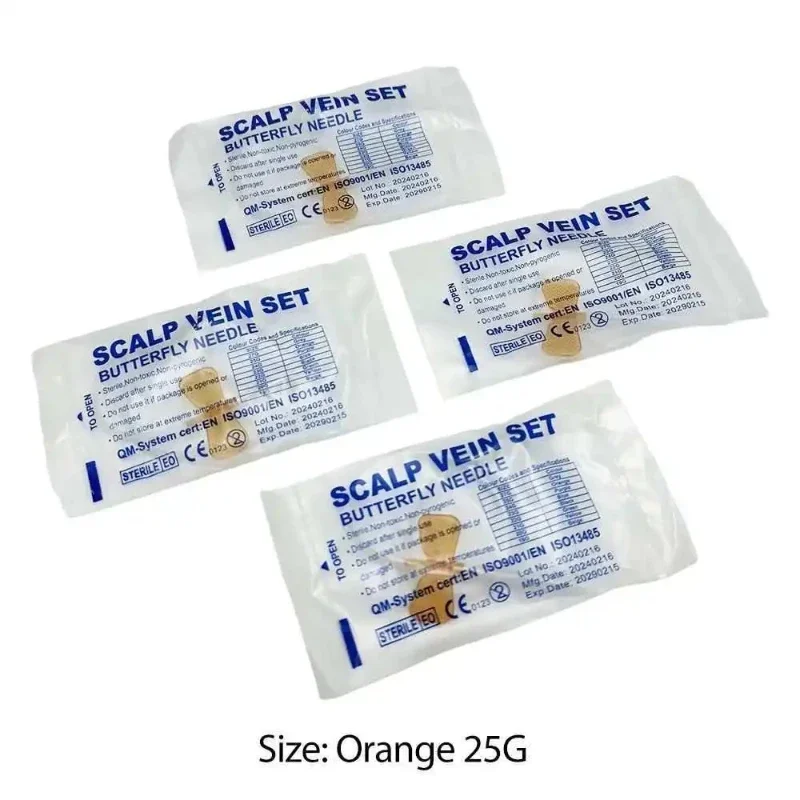 100Pcs Butterfly Blood Collection Needle, Single & Double Wing Disposable, Personal Health Care Accessory