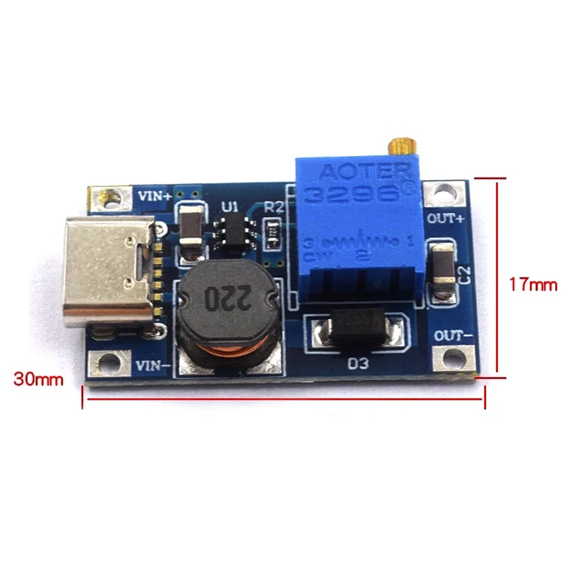 

10/20/30PCS MT3608 DC-DC Step Up Converter Booster Power Supply Module Boost Step-up Board MAX output 28V 2A SX1308