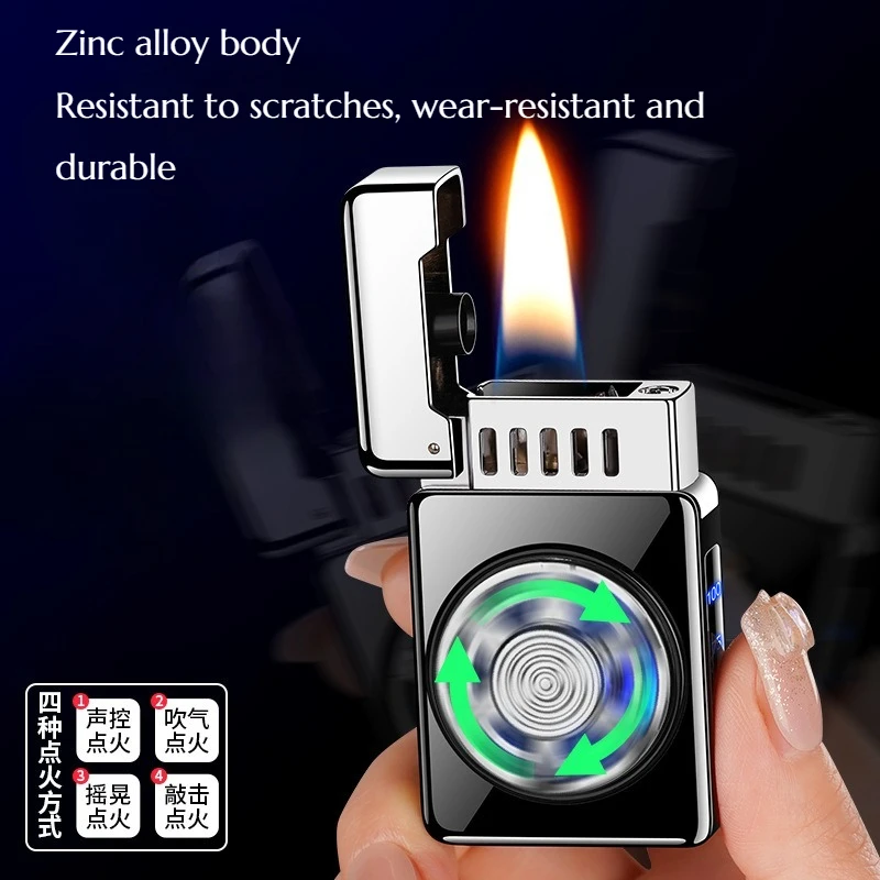 

Умное устройство для зажигания с голосовым управлением и несколькими режимами зарядки, вращающиеся аксессуары для сигарет, премиальный подарок