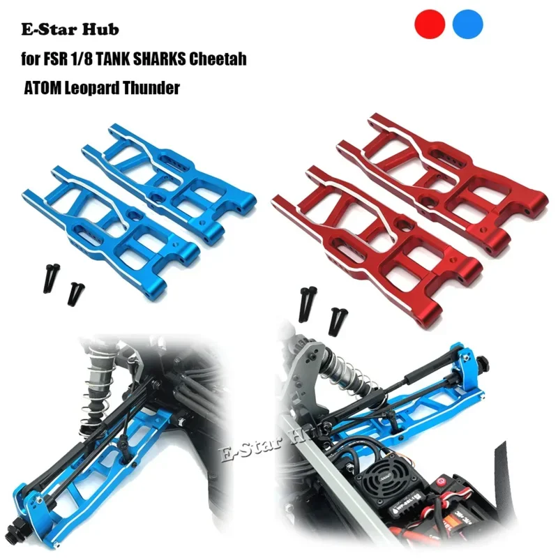 ด้านหลังล่างสําหรับ FSR 1/8 TANK SHARKS Cheetah ATOM Leopard Thunder อุปกรณ์เสริมโลหะอะไหล่อัพเกรด Rc Crawler รถรถบรรทุก