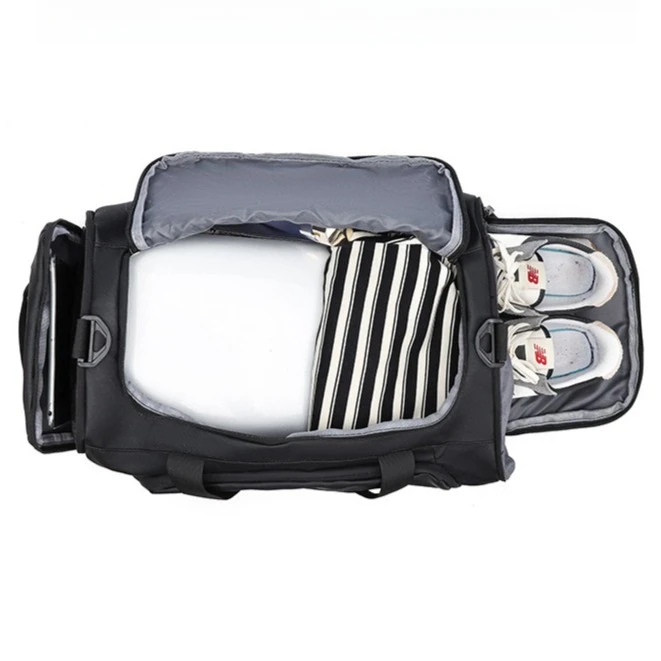 Large Fitness Bag Wet Dry Separation Sports Handbag with Shoes Compartments Unisex Travel Backpack Outdoor Crossbody Bag