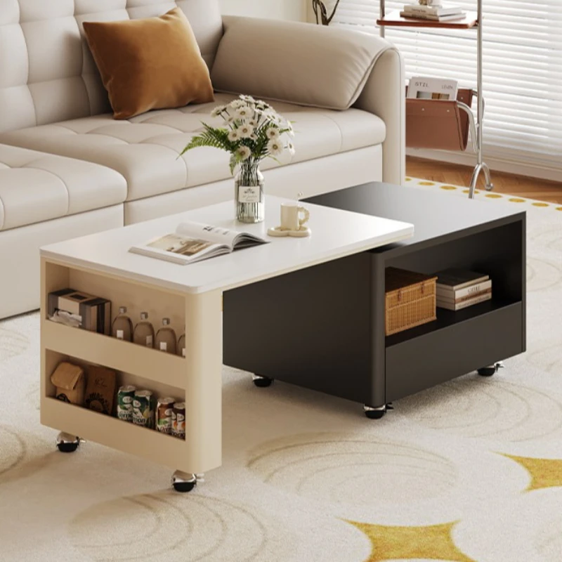 

Movable folding coffee table Nordic home living room side cabinet creative simple stolik kawowy nowoczesny interior furniture