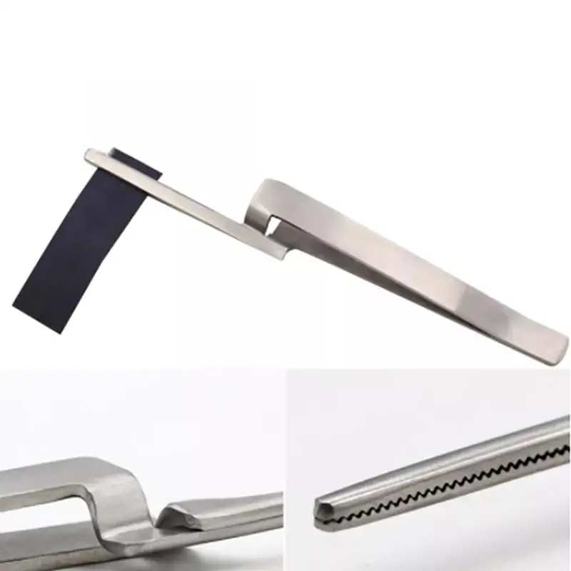 

1PCS Stainless Steel Dental Occlusal Paper Tweezers Curved Bite Articulating Paper Plier Orthodontic Forcep For Teeth Care Tool