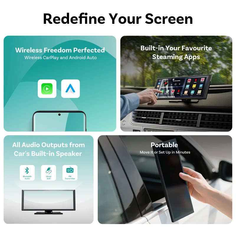 Car navigation 11.4 inch display full accessories smart car screen set multi-module
