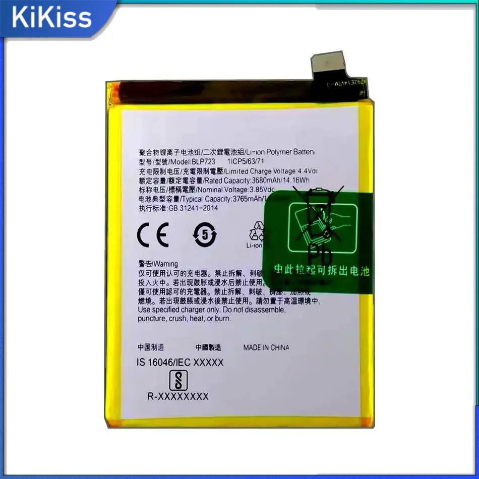 

For Oppo Realme X BLP723 High Compatibility Fast Charging Mobile Phone Battery 3765Mah