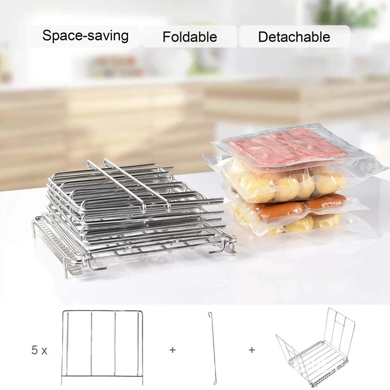 Macchina per fornelli Sous Vide Contenitore da 11 litri con cestello in acciaio inossidabile Divisori staccabili Separatore Kit fornello lento Accessori