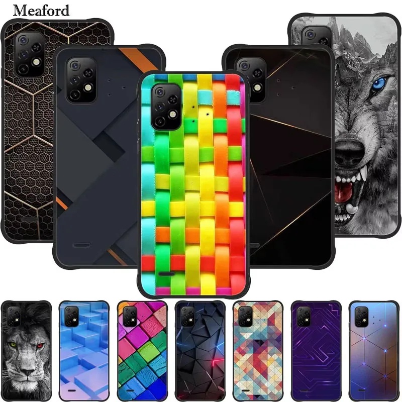 For Umidigi Bison X10 Case Silicone TPU Soft Luxury Cover Phone Case for Umidigi Bison Pro Bison GT Shockproof Animal CooL Coque