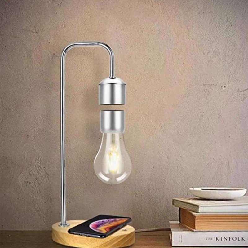 Imagem -02 - Levitação Magnética Led Bulb Night Light Indoor Bedroom Desk Lamp Decoração de Casa Dia dos Namorados Presentes de Aniversário