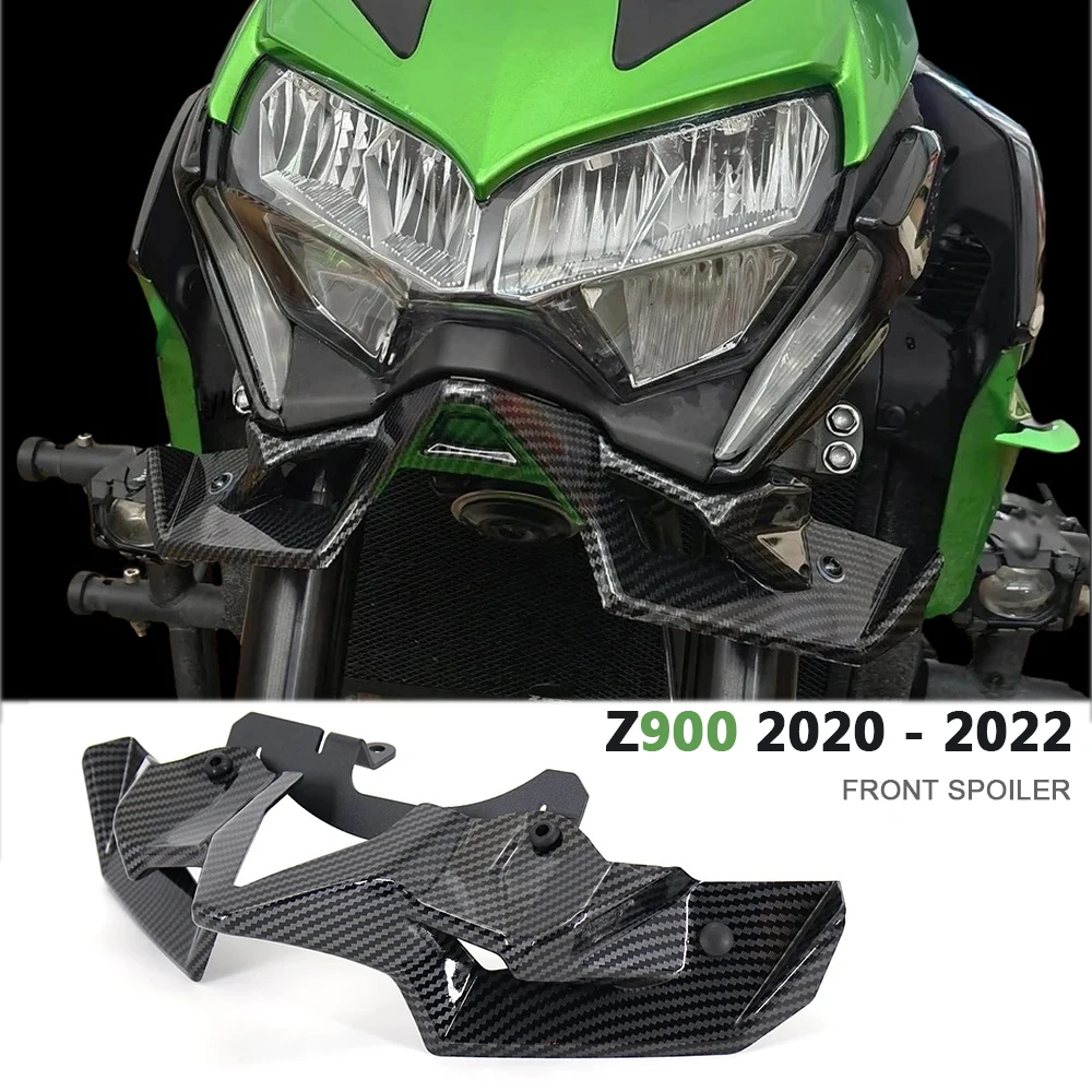 

New Motorcycle Naked Front Spoiler Winglet Aerodynamic Wing Kit For Kawasaki Z900 Z 900 2020 2021 2022 Airflow Stabilizer