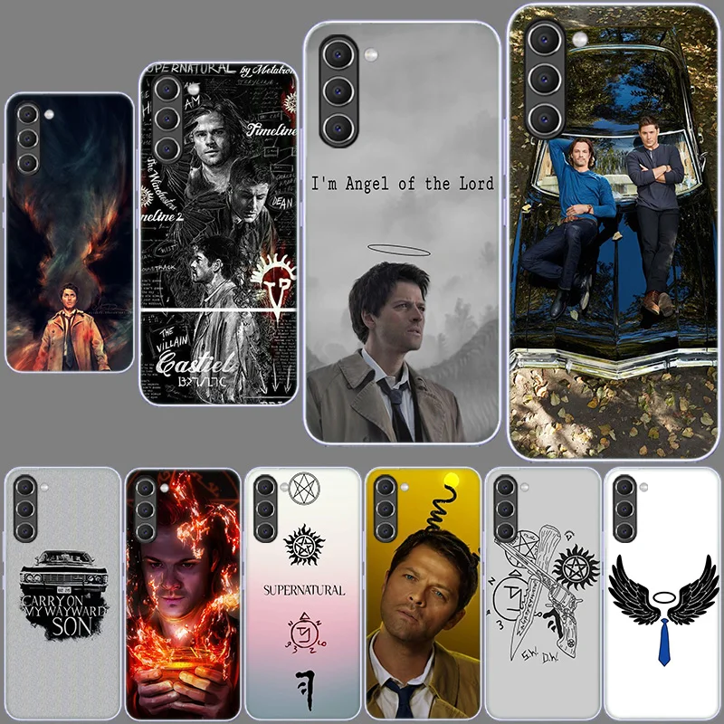 Angel Castiel Supernatural Phone Case for Samsung A54 A14 A24 A34 5G Galaxy A02S A03S A04S A12 A22 A32 A52 A72 A13 A23 A33 A53 A