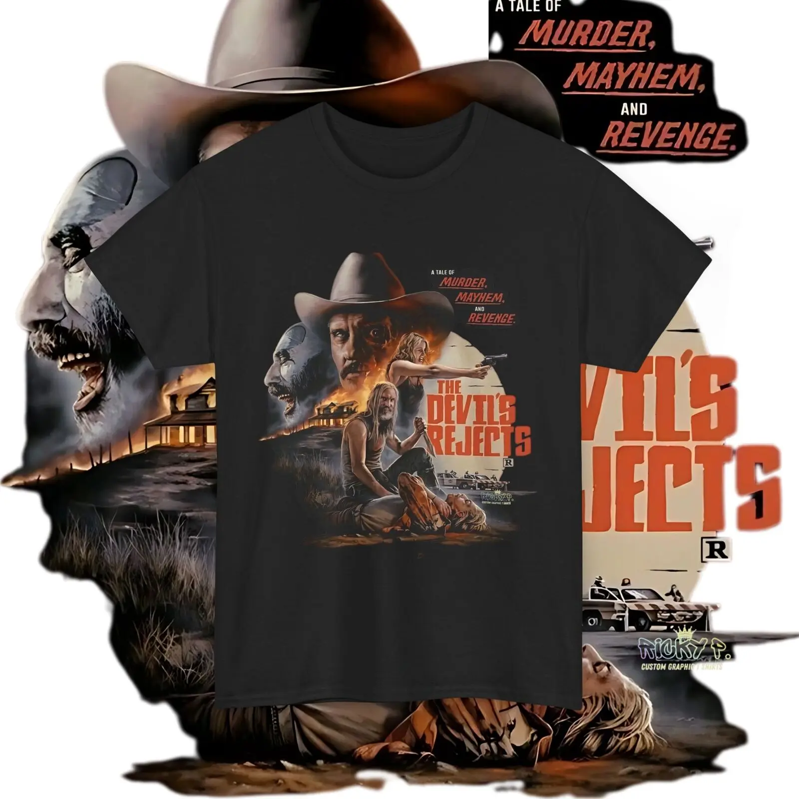 Devils Rejects Rob Zombie Horror T Shirt Unisex Heavy Cotton