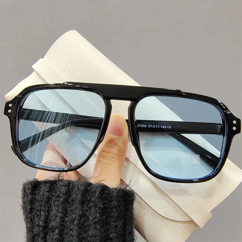 KAMMPT Candy Color Oversized INS Sunglasses for Women Fashion Vintage Men Square Trend Brand Design Shade Eyewear