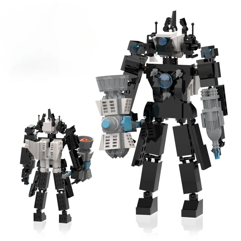 412 Pcs Skibidi Toilet action figures Upgraded Titan Camera Man Titan Speaker Man Figure Buildable Toys for Kids Birthdays Gifts