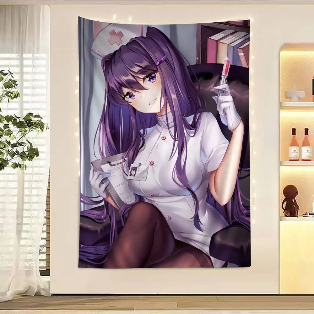 디도키도키 문학클럽 보헤미안 태피스트리 타로 히피 벽걸이 러그 기숙사 일본식 태피스트리