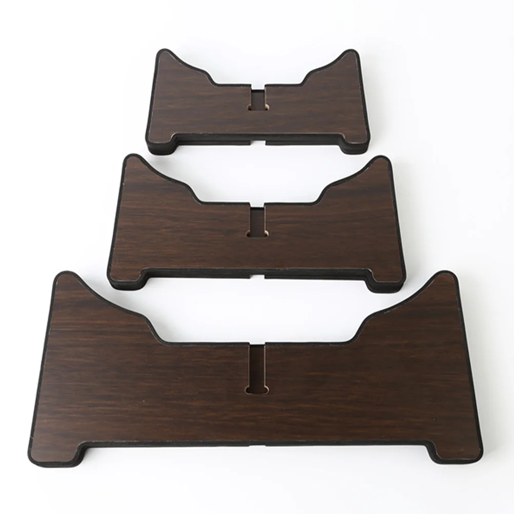 Display Shelves Floor Tongue Drum Bracket Snare Stand Handpan Major Wood Brown Steel Holder