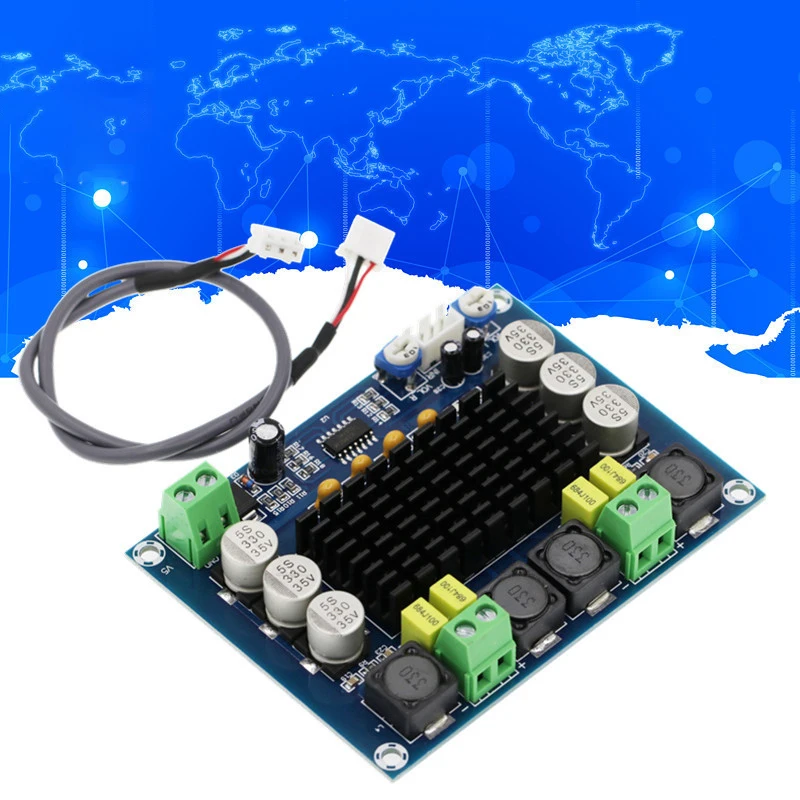 Original Chip TPA3116 D2 XH-M543 12V 24V 120W*2 Dual Channel Digital Power Audio Amplifier Board 120W X2 TPA3116D2