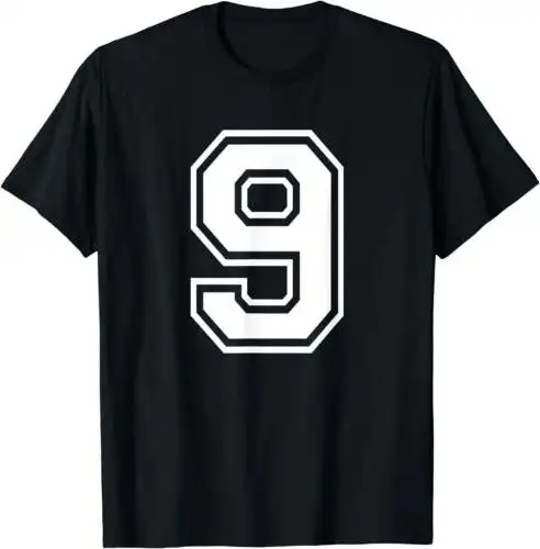 Number 9 Birthday Gift Sports Player Team Numbered Jersey T-Shirt