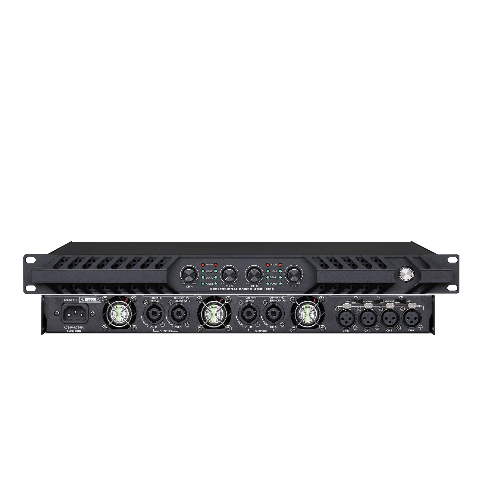 Professional DP Series 4 Channel High Power Stage Audio Power Amplifier 4*2400W 4*2000W 4*1600W for Perform