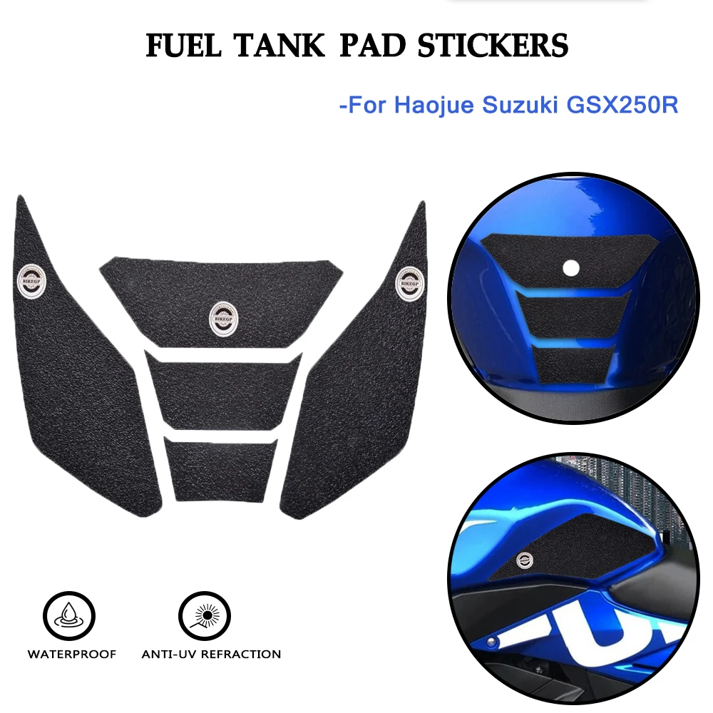 Stiker pelindung bantalan tangki bahan bakar sepeda motor GSX 250R stiker pelindung TankPad Gas antiselip untuk Haojue Suzuki GSX250R GSX R 250