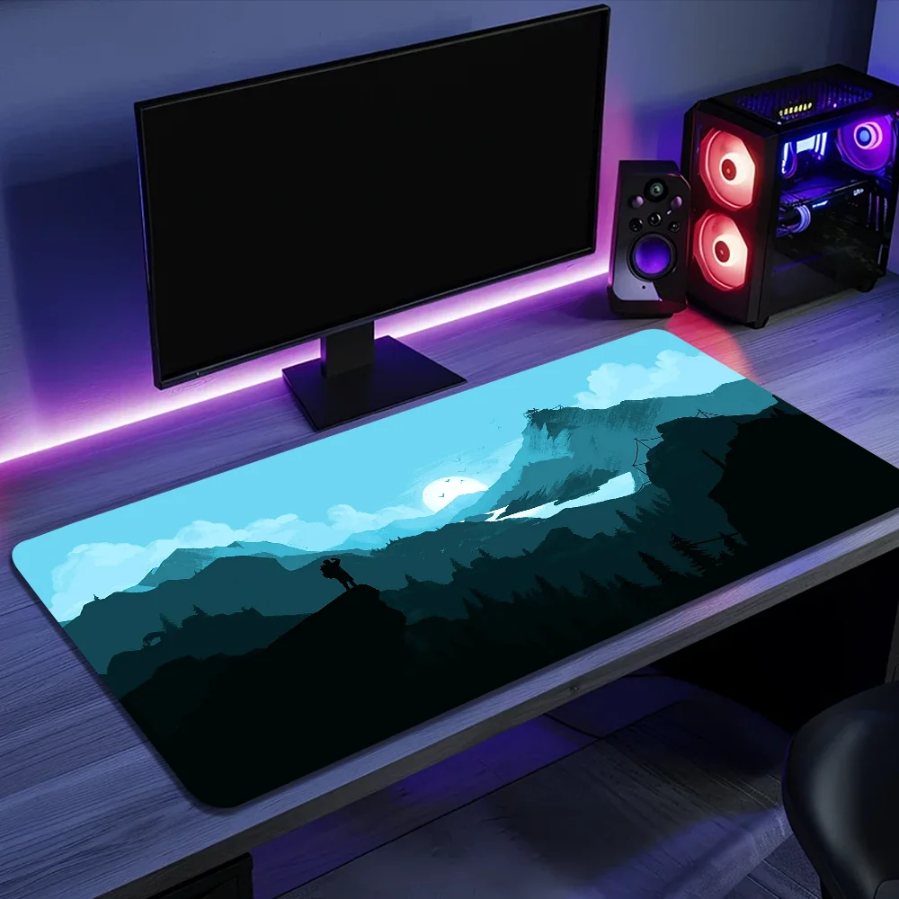 Firewatch Forest HD طباعة ساخنة كبيرة الألعاب ماوس الوسادة XL قفل حجم الحافة لعالم الألعاب من الدبابات CS GO Zelda