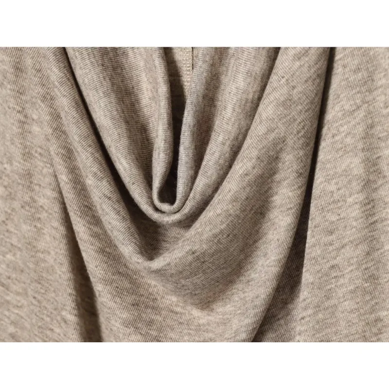 Spring Women Draped Shirts Simple Women's Flowing Neck Slim Fit Blouses Long Sleeve Shirt Female Chic Tops