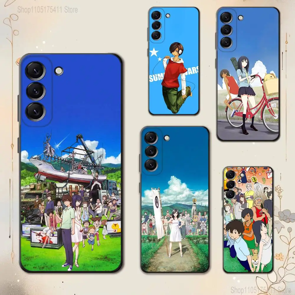 

S-Summer Wars Anime Phone Case For Samsung Galaxy A 73,72,51,53,52,71,22,5G,Note,J7,8,9 Soft Black Cover