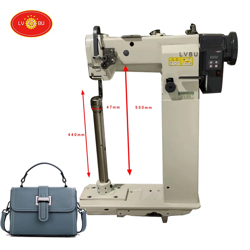 

Lvbu 8365 Union Feed Post Bed Triple Feed Leather Bag Industrial Sewing Machine